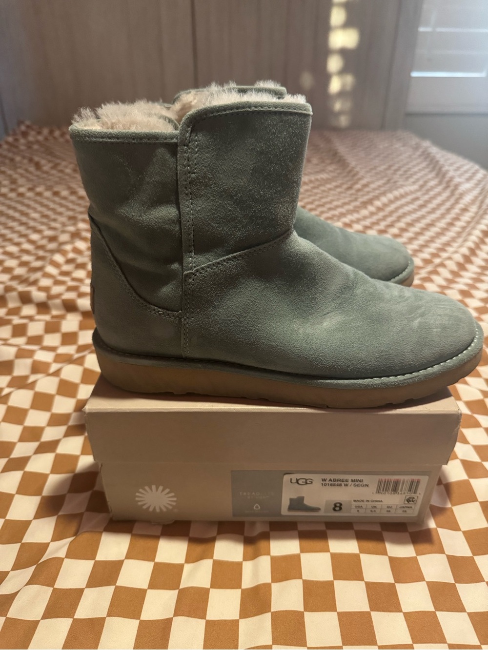 UGG Abree Mini Boots Blue US 8